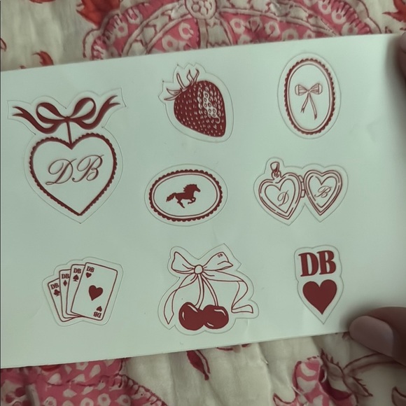 Dairy Boy Red and White Sticker Set - Picture 2 of 2